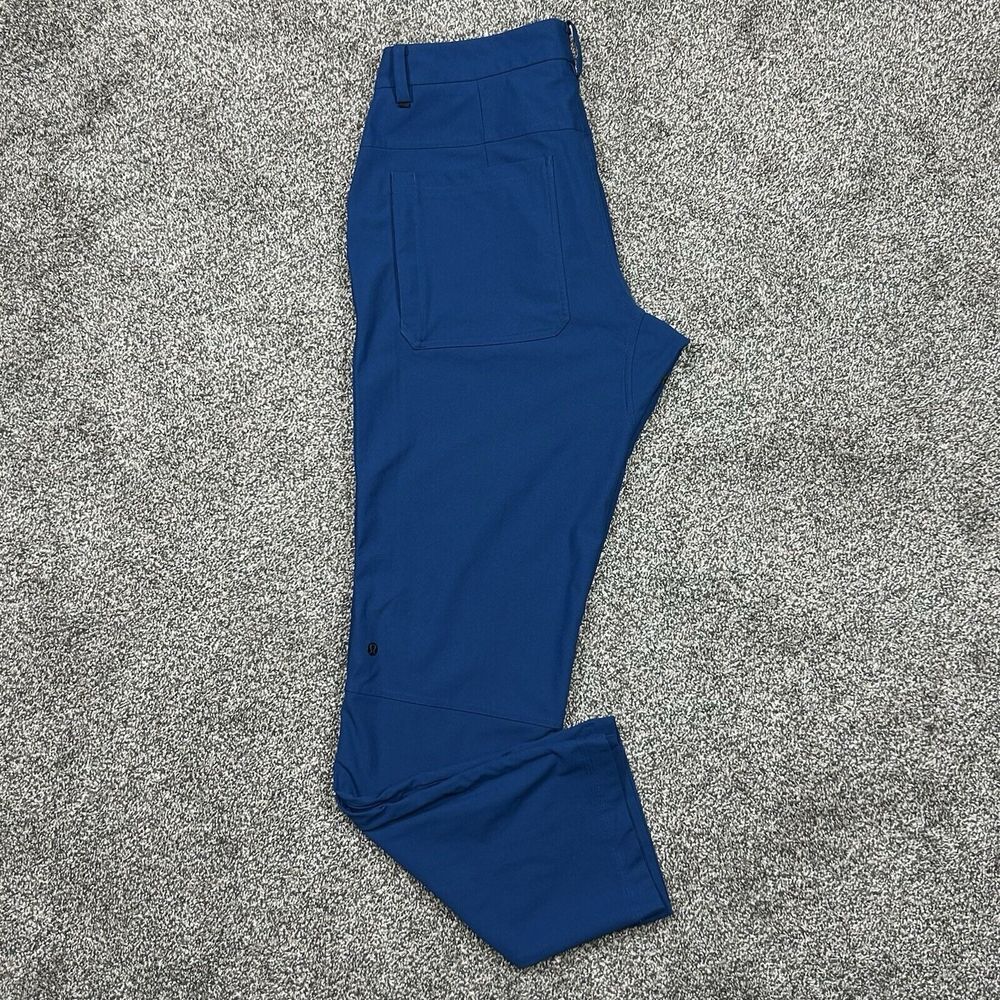 Lululemon Mission Pant II Mens 34 Rugged‎ Blue Inkwell Performance Chino Stretch